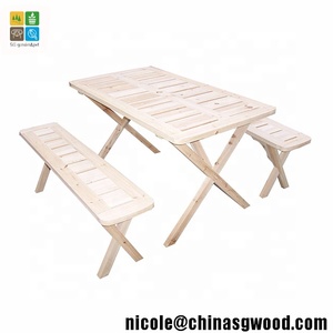 Juego de mesa de cerveza plegable de madera/Banco/patio/juego de mesa al aire libre - Product Image 5