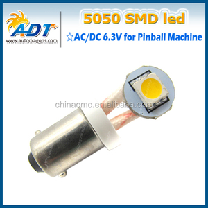 AC6.3V coche Bombillas LED, T10 194 w5w #555 1 SMD LED AC6.3V no efecto fantasma juego de pinball máquina <span class=keywords><strong>intermitente</strong></span> led - Product Image 1