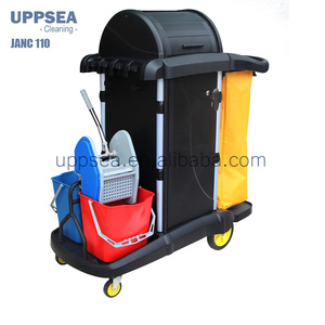 Chariot <span class=keywords><strong>de</strong></span> <span class=keywords><strong>ménage</strong></span> commercial UPPSEA avec armoire - Product Image 5