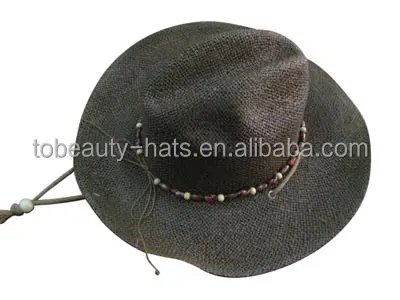 New product cowboy raffia straw knit hat