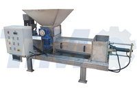 Fruit- en groentebestanddelen ontwaterings-schroefpersmachine, zware uitvoering, 20 kW motor, tandwiellager
