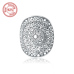 Gypsy Solid Engraved Mandala <strong>Ring</strong> Sterling Silver <strong>Boho</strong> <strong>Ring</strong> Bohemia <strong>Ring</strong> - Product Image 1