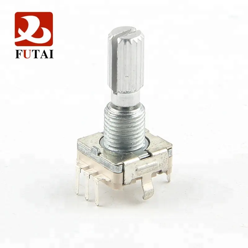 Futai núcleo ec11 série 11mm, tipo de tamanho vertical, inversor de metal aumento, codificador rotativo com bucha