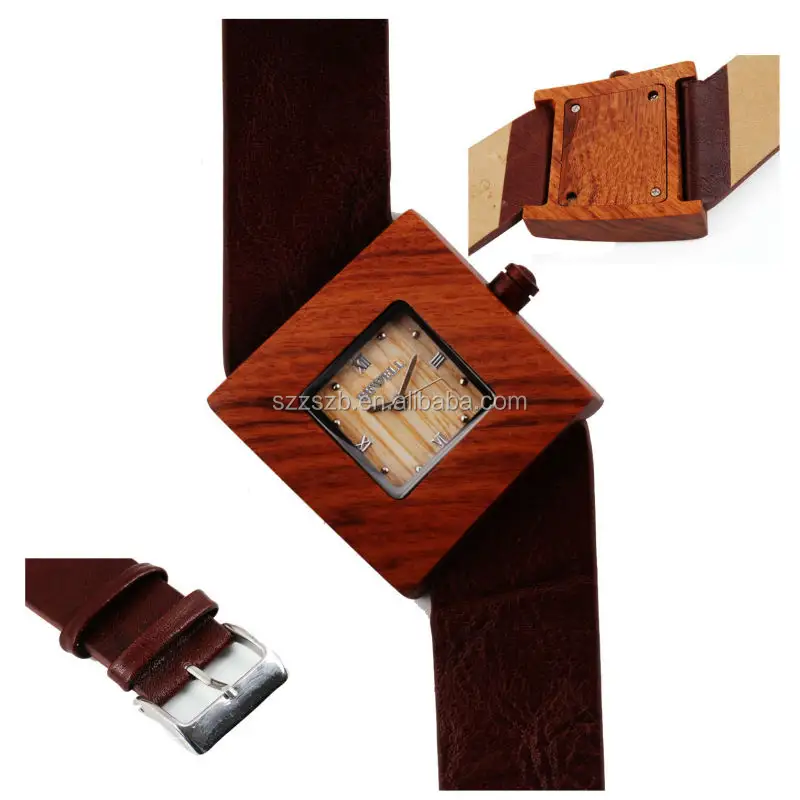 Bewell montre en bois fantaisie dame montres pour la vente en gros