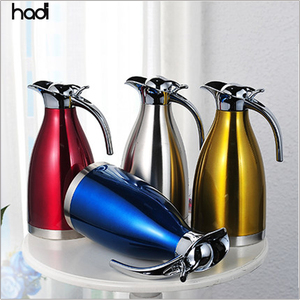 Meilleure vente théière en verre isolée à double paroi en acier inoxydable avec prix raisonnable pour <span class=keywords><strong>buffet</strong></span> ou service à café - Product Image 2
