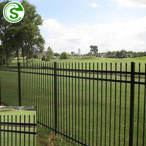 Hot Sale <strong>Picket</strong> <strong>Fence</strong> <strong>Cheap</strong> Galvanized Steel <strong>Fence</strong> <strong>Panels</strong> Wrought Iron <strong>Panel</strong> <strong>Fence</strong> for Garden - Product Image 3