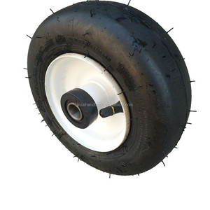 Neumático Liso 8x3.00-4 con Rodamiento de Bolas, Neumático Sin Cámara para Cortacésped, Nuevo, con Rueda de Goma - Product Image 4