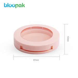 OEM hot selling custom empty blush compact plastic pink eyeshadow case,new pink single color blush case,make up blush case