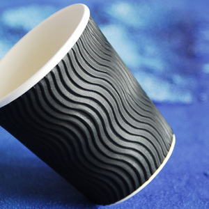 Taza taza café 4oz 6oz 6.5oz 8oz 10oz 12oz 16oz onda wall Paper de copa Custome imprimió <span class=keywords><strong>con</strong></span> tapa - Product Image 5