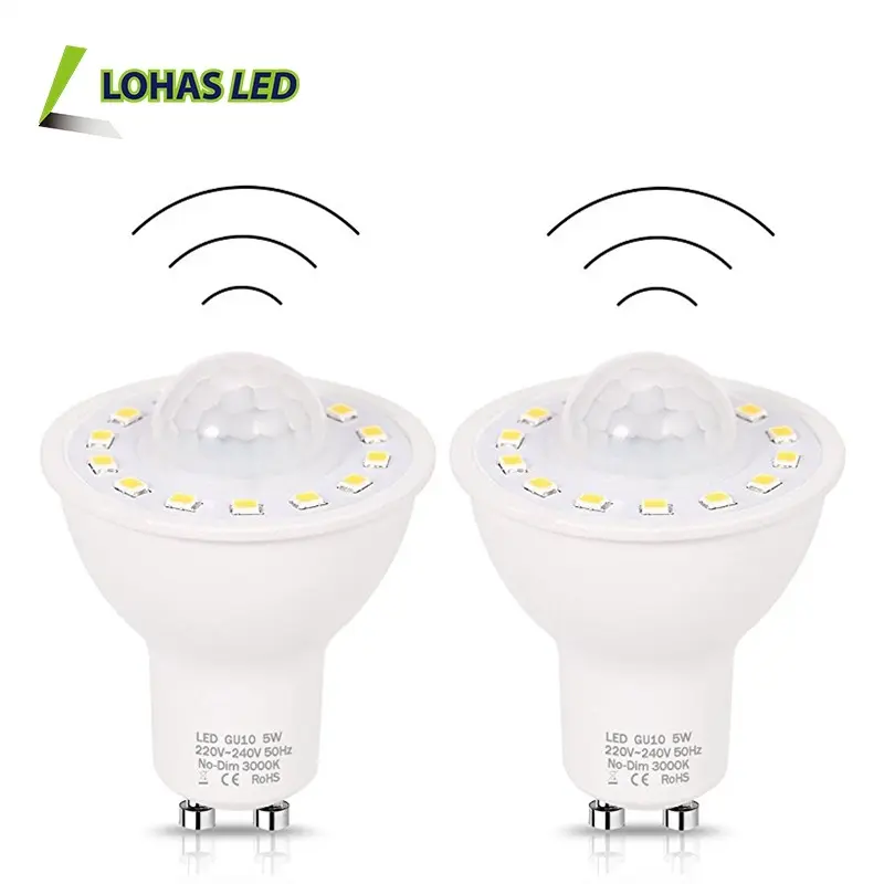 LOHAS PIR sensore di movimento lampadina sensore di luce automatico a LED sensore di luce luce notturna per sala galleria soggiorno