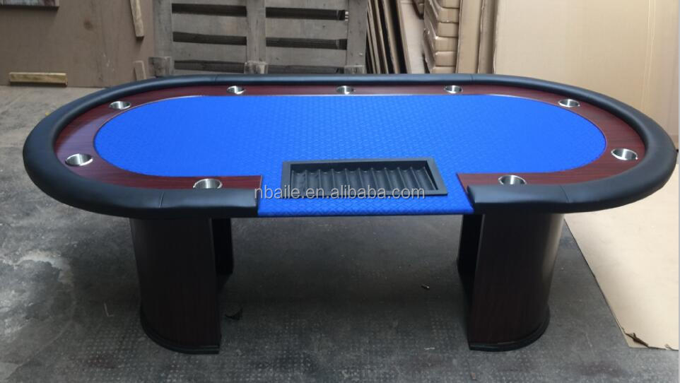 プラスチック製ディーラートレイ付き84インチ木製ポーカー