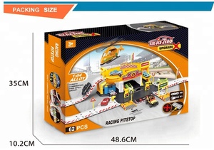 Children plastic racing <span class=keywords><strong>pitstop</strong></span> toy parking Gae - Product Image 4