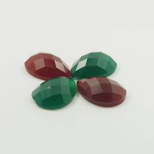 Piedra de Ágata Roja Natural con Reverso Plano en Forma de Tablero de Ajedrez para Anillos y Regalos - Product Image 5