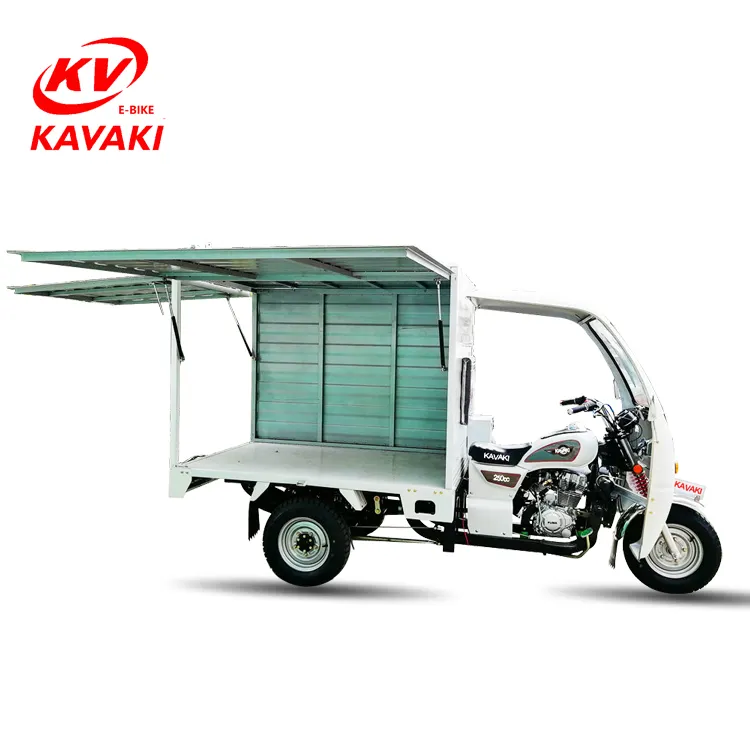 Vending agricultural closed box tricycle transport made in China