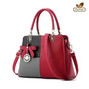 Latest design korean fashion lady handbag at low price women leather handbag