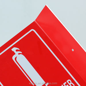 Sinal extintor de incêndio luminoso personalizado, sinal de extintor de incêndio em pvc montado de 3 vias - Product Image 2