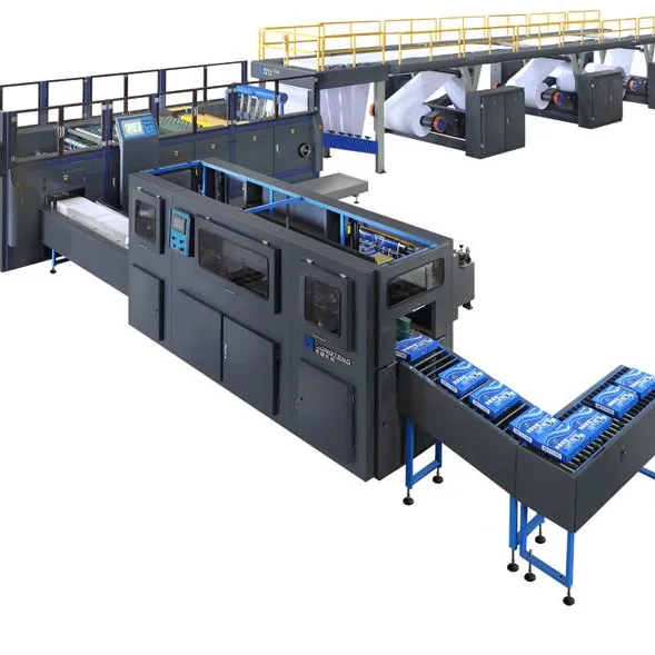 Computerized Paper Cutter, A4/A5 Size Culture,Office,Printing Paper Cutting and Packing Machine line