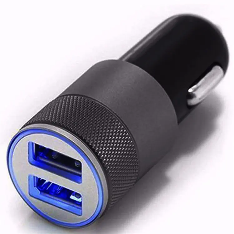 USB Adapter Dual USB 2-Port 12V Universal Car Socket Charger ปลั๊กอะแดปเตอร์ชาร์จอย่างรวดเร็ว