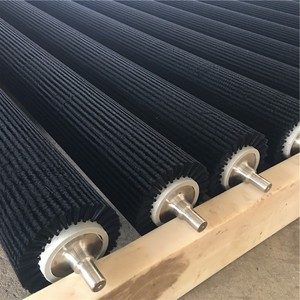 Spazzola a Rullo Cilindrica Industriale in Nylon TDF - Spirale/Tuftata per Nastro Trasportatore/Pulizia Vetri Personalizzabile - Product Image 6