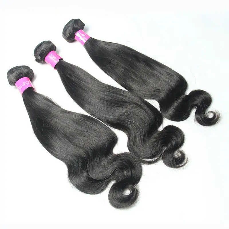 Loks hair factory price natural color half body brazilian hair products