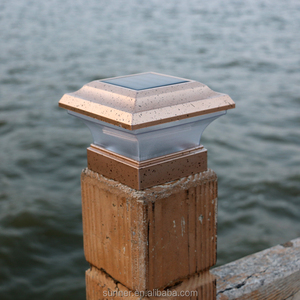 Luz valla solar tapa del poste jardín luz del punto solar energía solar luminaria luz linterna de jardín - Product Image 1