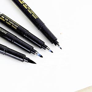 Set di Pennelli Calligrafici Ricaricabili, 6 <span class=keywords><strong>Pennarelli</strong></span> Artistici per <span class=keywords><strong>Lettering</strong></span> e Calligrafia per Principianti ZY-CBP06 - Product Image 3