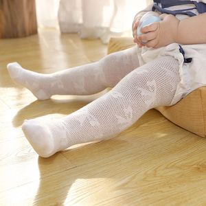 Medias de Verano para Niños con Lazo Grande, Medias de <span class=keywords><strong>Malla</strong></span> Finas de Color Sólido, Leggings Antimosquitos para Bebés, Calcetines de Algodón - Product Image 5