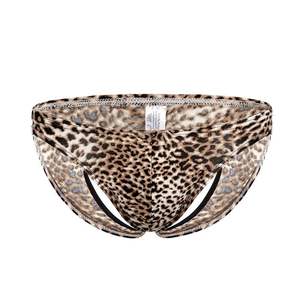 Sous-vêtement Sexy pour hommes, <span class=keywords><strong>string</strong></span>, imprimé léopard, pochette bombée, t-back, nouvelle collection 2020 - Product Image 2