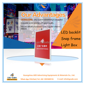 Tùy chỉnh Bạc nhôm quảng cáo Snap khung <span class=keywords><strong>LED</strong></span> lightbox kích thước lớn ánh sáng Hộp Dấu hiệu hiển thị - Product Image 5