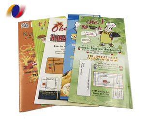 Papier Gevouwen Voedsel Menu Folder Afdrukken Flyers Afdrukken Custom <span class=keywords><strong>Printing</strong></span> Design