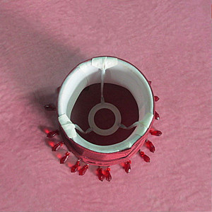 Chụp Đèn Đính Cườm <span class=keywords><strong>Fringe</strong></span>, Mini Red Bảng Đèn Shades Bán Buôn - Product Image 6