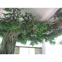 Großhandel/5m großer künstlicher Baum im Freien dekorative künstliche riesige Feigen baum Kunststoff Ficus Microcarpa Banyan Baum