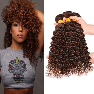 New Arrival Unprocessed Virgin Human Chocolate Color <strong>Hair</strong> <strong>Extensions</strong> Kinky Curly Human <strong>Hair</strong> Bundles <strong>for</strong> <strong>Sale</strong> - Product Image 3