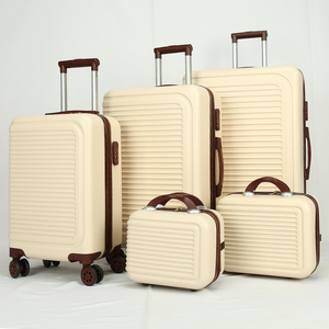 Ensemble de 5 pièces de bagages de <span class=keywords><strong>cabine</strong></span> en plastique gris bon marché bagages à roulettes 3 pièces <span class=keywords><strong>valise</strong></span> à main coque dure bagage ABS - Product Image 3