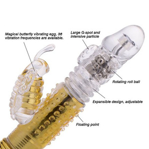 Butterfly kiss multi - vitesse gode vibrateur avec vibrant perles - Product Image 3