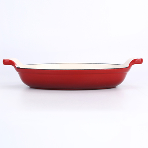 <span class=keywords><strong>Plat</strong></span> <span class=keywords><strong>à</strong></span> gratin en fonte émaillée Sizzle & Serve allant au four - Product Image 2