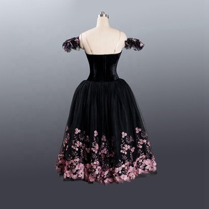 <span class=keywords><strong>Tutu</strong></span> romantique professionnel pour femmes, costumes de danse occidentale pour la danse, <span class=keywords><strong>long</strong></span> <span class=keywords><strong>tutu</strong></span> de ballet <span class=keywords><strong>noir</strong></span> romantique - Product Image 3