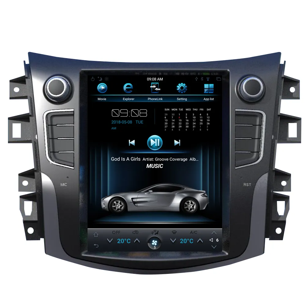 Per Nissan Terra 2018 Android 10.4 "Auto Radio CD Lettore DVD GPS Navi di Navigazione Macchina Fotografica OBD Schermo TV Multimediale