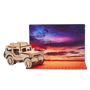Wincent PP-007 Puzzle 3D in Legno Auto, Kit di Montaggio Fai-da-te, Giocattolo Educativo STEM per Età 8+, Modello Statico in Tiglio Tagliato al Laser - Product Image 2