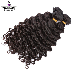 Extensiones de Cabello peruano virgen, extensiones de pelo ondulado profundo con cierre en Dubái, extensión de pelo de Ciudad del Cabo con banda de goma - Product Image 4