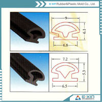 Bande en caoutchouc pour porte en aluminium / Profils d'extrusion en caoutchouc / Joint de porte coulissante