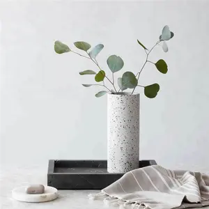Phantasie neue produkt hohe gnade terrazzo vase/großhandel keramik vasen für hochzeiten