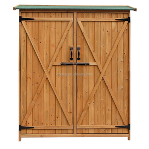 Cobertizos y almacenamiento al aire libre, cobertizo de <span class=keywords><strong>herramientas</strong></span> de utilidad de <span class=keywords><strong>madera</strong></span>, cobertizo de almacenamiento impermeable estable para todo clima para patio trasero - Product Image 5