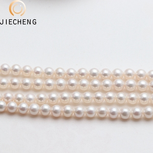 Độ Bóng Cao 7.5-8.5Mm AAA + Nuôi Cấy Tự Nhiên Thật Nước Ngọt Màu Trắng Hoàn Hảo Vòng Ngọc Trai Chuỗi Ngọc Trai Trang Sức - Product Image 5