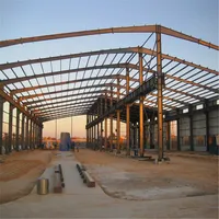 Estructura de acero para aparcamiento de coche, estructura de hierro para sala de exposición