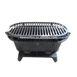 <span class=keywords><strong>Barbecue</strong></span> Hibachi en <span class=keywords><strong>fonte</strong></span> de haute qualité pour les fêtes en plein air, la cuisson en intérieur, les voyages, les vacances - Combustible bois, charbon de bois, granulés de charbon de bois - Product Image 1