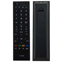 Télécommande universelle en plastique fixe CT-90326 pour téléviseur LED intelligent CT-90380/CT-90336, technologie infrarouge, portée 8-12 m, 2 piles AA