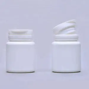 Quadratische form hdpe-flasche großhandel hochwertigem kunststoff behälter für kapseln BPA china