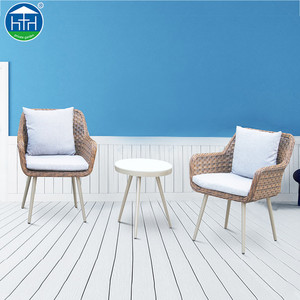 DW-CT071 al por mayor terraza conjunto ratán jardín 3 unidades conjunto <span class=keywords><strong>Bistro</strong></span> mesa con silla - Product Image 2