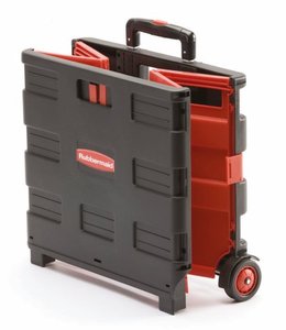 Rolling Utility Cart, Folding and Collapsible Hand Crate on Wheels, 55 Lbs Capacity car truck shopping use
